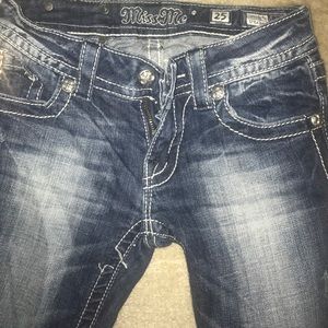 Miss Me Angel Wing Straight Leg Size 25 JE5388TR